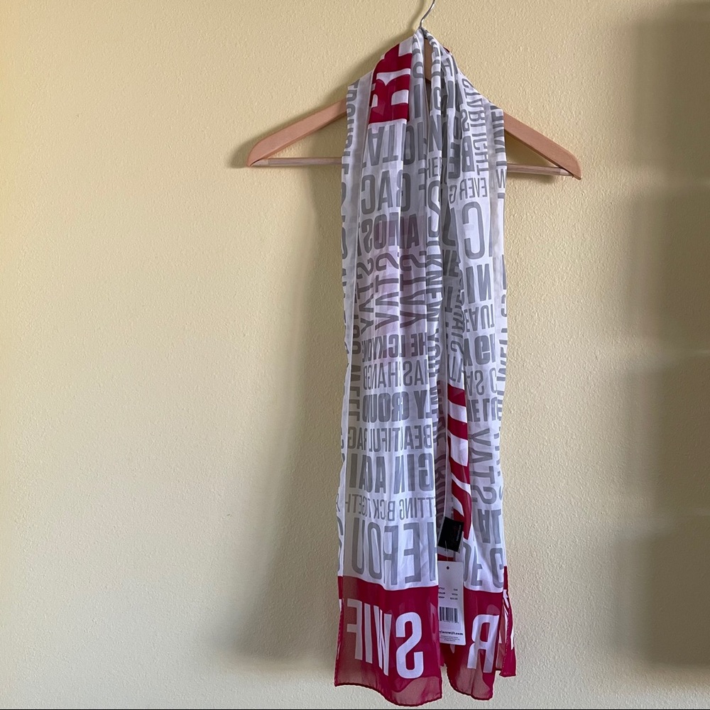 Taylor Swift Red Tour Scarf "re eh eh ed"